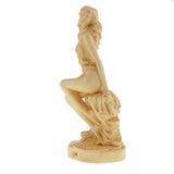 Maxbell Hand Carving Boxwood European Beauty Figurine Statue for Home Decoration DIY
