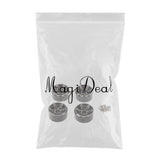 Max 4-Pack Aluminum 1.9 Inch Beadlock Wheel Rims for 1/10 RC Rock Crawler Gray