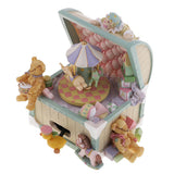 Max Wooden Carousel Music Box Retro Circus Musical Boxes Girls Gift