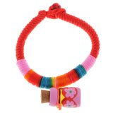 Max Rainbow Rope Bracelet for Kids Children Birthday Gifts Pink