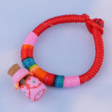 Max Rainbow Rope Bracelet for Kids Children Birthday Gifts Pink