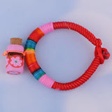 Max Rainbow Rope Bracelet for Kids Children Birthday Gifts Pink