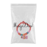 Max Rainbow Rope Bracelet for Kids Children Birthday Gifts Pink