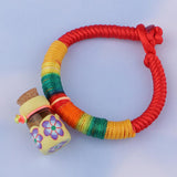 Max Rainbow Rope Bracelet for Kids Children Birthday Gifts Yellow