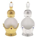 Max 15ml Vintage Glass Empty Perfume Spray Bottle Atomizer Refillable Gold