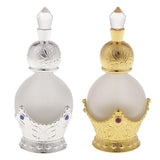 Max 15ml Vintage Glass Empty Perfume Spray Bottle Atomizer Refillable Gold