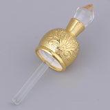 Max 15ml Vintage Glass Empty Perfume Spray Bottle Atomizer Refillable Gold