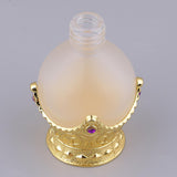 Max 15ml Vintage Glass Empty Perfume Spray Bottle Atomizer Refillable Gold