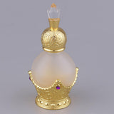 Max 15ml Vintage Glass Empty Perfume Spray Bottle Atomizer Refillable Gold