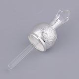 Max 15ml Vintage Glass Empty Perfume Spray Bottle Atomizer Refillable Silver