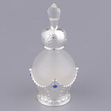 Max 15ml Vintage Glass Empty Perfume Spray Bottle Atomizer Refillable Silver