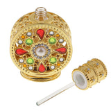 Max 12ml Vintage Glass Empty Perfume Spray Bottle Atomizer Refillable Gold