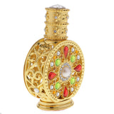 Max 12ml Vintage Glass Empty Perfume Spray Bottle Atomizer Refillable Gold