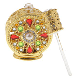 Max 12ml Vintage Glass Empty Perfume Spray Bottle Atomizer Refillable Gold
