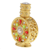 Max 12ml Vintage Glass Empty Perfume Spray Bottle Atomizer Refillable Gold