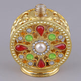 Max 12ml Vintage Glass Empty Perfume Spray Bottle Atomizer Refillable Gold