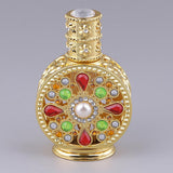 Max 12ml Vintage Glass Empty Perfume Spray Bottle Atomizer Refillable Gold