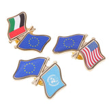 Maxbell The United Nations Metal Flag Pin Badge Enamel Badge Souvenir Medal Golden