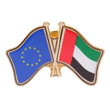 Maxbell The United Nations Metal Flag Pin Badge Enamel Badge Souvenir Medal Golden
