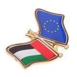 Maxbell The United Nations Metal Flag Pin Badge Enamel Badge Souvenir Medal Golden