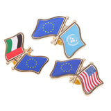 Maxbell The United Nations Metal Flag Pin Badge Enamel Badge Souvenir Medal Golden