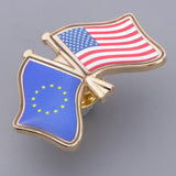 Maxbell The United Nations Metal Flag Pin Badge Enamel Badge Souvenir Medal Grey