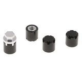 Max 4pcs Metal M4 10x10mm 1/10 RC Vehicle Fastener Nuts Wheel Rim Accessories A