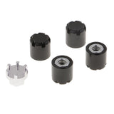 Max 4pcs Metal M4 10x10mm 1/10 RC Vehicle Fastener Nuts Wheel Rim Accessories A