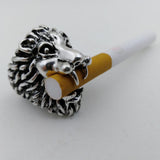 Max Novelty Lion Style Lady Smoking Cigarette Holder Rack Tobacco Accs Silver L