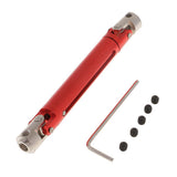 Max 100-150mm Drive Shaft Metal for RC Crawlers SCX-10 D90 HSP 94180  Red
