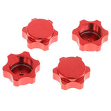 Max 4x Aluminum Wheel Hub Cover 17mm Hex Nut for RC 1/8 Model Car Parts Red