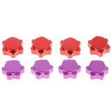 Max 4x Aluminum Wheel Hub Cover 17mm Hex Nut for RC 1/8 Model Car Parts Red