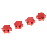 Max 4x Aluminum Wheel Hub Cover 17mm Hex Nut for RC 1/8 Model Car Parts Red