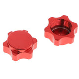 Max 4x Aluminum Wheel Hub Cover 17mm Hex Nut for RC 1/8 Model Car Parts Red