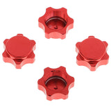 Max 4x Aluminum Wheel Hub Cover 17mm Hex Nut for RC 1/8 Model Car Parts Red