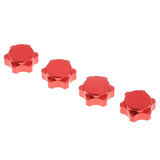 Max 4x Aluminum Wheel Hub Cover 17mm Hex Nut for RC 1/8 Model Car Parts Red