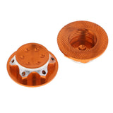 Max 4Pcs Aluminum Wheel Hub Cover 17mm Hex Nut for RC 1/8 Model Car Parts Orange