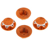 Max 4Pcs Aluminum Wheel Hub Cover 17mm Hex Nut for RC 1/8 Model Car Parts Orange