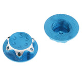 Max 4Pcs Aluminum Wheel Hub Cover 17mm Hex Nut for RC 1/8 Model Car Parts Blue