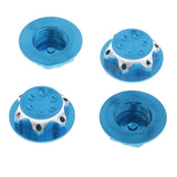 Max 4Pcs Aluminum Wheel Hub Cover 17mm Hex Nut for RC 1/8 Model Car Parts Blue