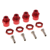 Max Wheel Hex Hub 12mm Extension Adaptor Longer Combiner for 1/10 RC Car Red