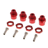 Max Wheel Hex Hub 12mm Extension Adaptor Longer Combiner for 1/10 RC Car Red