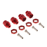 Max Wheel Hex Hub 12mm Extension Adaptor Longer Combiner for 1/10 RC Car Red