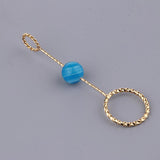 Max Fashion Cigarette Ring Holder with Agate Bead Hands Free Smoking Partner L