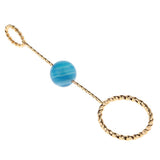 Max Fashion Cigarette Ring Holder with Agate Bead Hands Free Smoking Partner L