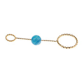 Max Fashion Cigarette Ring Holder with Agate Bead Hands Free Smoking Partner L