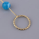 Max Fashion Cigarette Ring Holder with Agate Bead Hands Free Smoking Partner L
