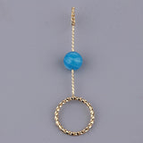 Max Fashion Cigarette Ring Holder with Agate Bead Hands Free Smoking Partner L