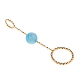 Max Fashion Cigarette Ring Holder with Agate Bead Hands Free Smoking Partner S