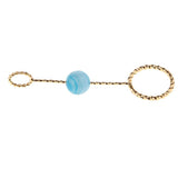Max Fashion Cigarette Ring Holder with Agate Bead Hands Free Smoking Partner S
